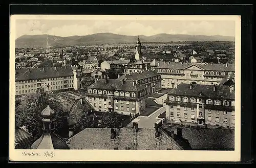 AK Landau / Pfalz, Teilansicht aus der Vogelschau