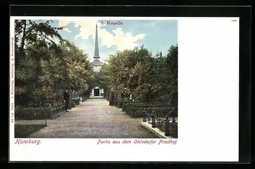 AK Hamburg, Ohlsdorfer Friedhof, 2. Kapelle