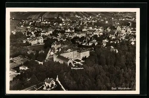 AK Bad Wörishofen, Panoramablick aus der Luft gesehen
