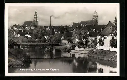 AK Donauwörth, Partie an der Wörnitz