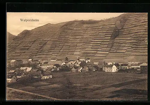 AK Walporzheim, Ortsansicht aus der Vogelschau