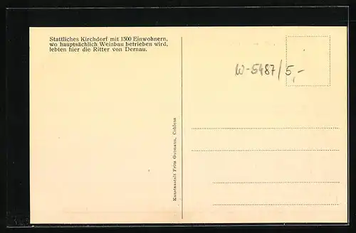AK Dernau a. d. Ahr, Totalansicht des Kirchdorfes