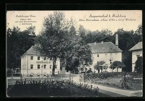 AK Augustusbad b. Radeberg, Radeberger Haus