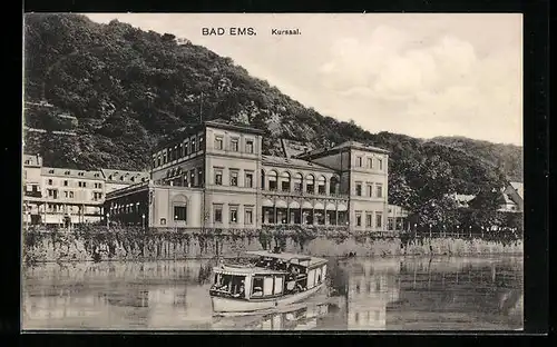 AK Bad Ems, Boot vor dem Kursaal