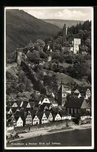 AK Hirschhorn a. Neckar, Blick auf Schloss