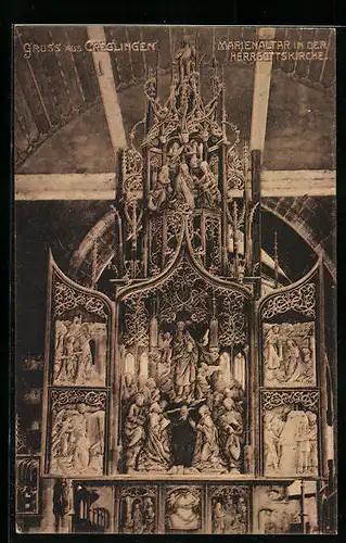 AK Creglingen, Marienaltar in der Herrgottskirche