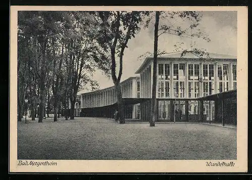 AK Bad Mergentheim, Blick zur Wandelhalle