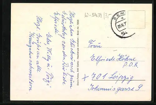 AK Rehe, Ortsansichten mit Strassenpartien