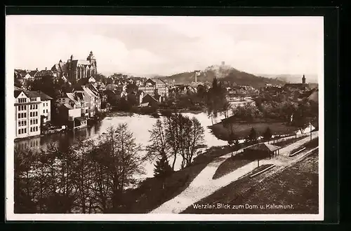 AK Wetzlar, Blick zum Dom u. Kalsmunt