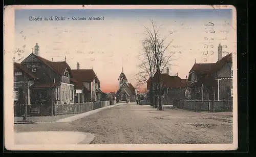 AK Essen a. d. Ruhr, Blick auf die Colonie Altenhof