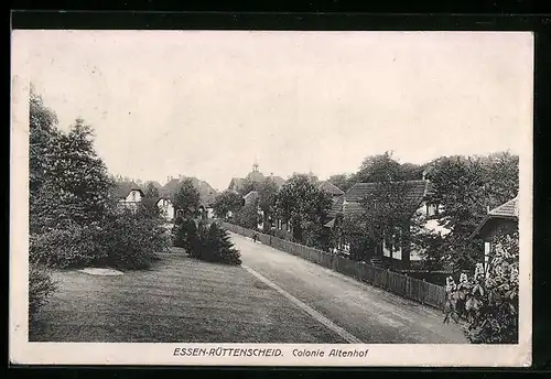 AK Essen-Rüttenscheid, Blick auf die Colonie Altenhof