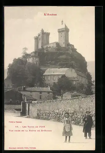AK Foix, Vue prise de la Route de St-Girons
