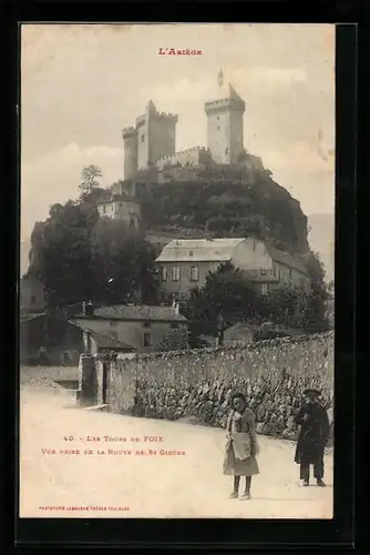 AK Foix, Vue prise de la Route de St Girons