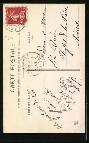 AK Lavelanet, Le Pont Rouge, et en Haut la Chapelle Ste-Rufine