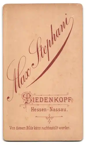 Fotografie Max Stephanie, Biedenkopf, Hessen-Nassau, eleganter Herr mit Scheitel