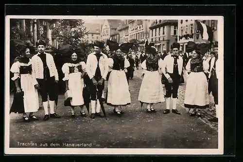 AK Menschen in Trachten aus dem Hanauerland