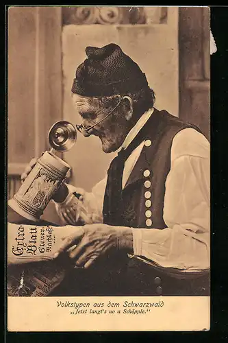 AK Schwarzwald, Volkstyp in Schwarzwälder Tracht