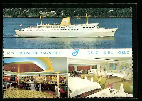 AK Passagierschiff MS Prinsesse Ragnhild