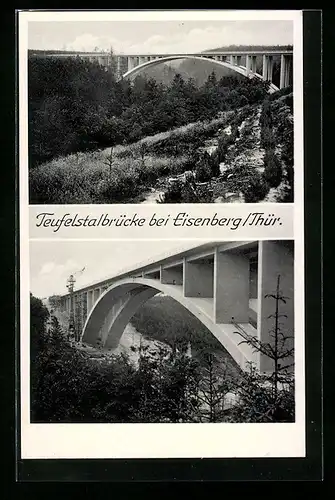 AK Teufelstalbrücke bei Eisenberg in Thüringen