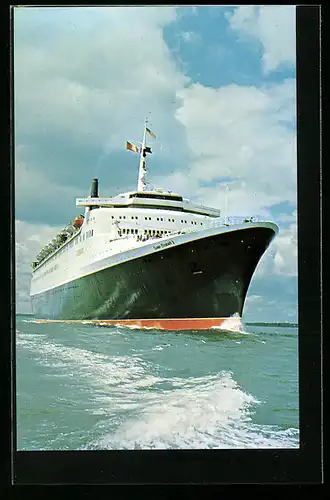 AK Passagierschiff Queen Elizabeth 2, Cunard Line
