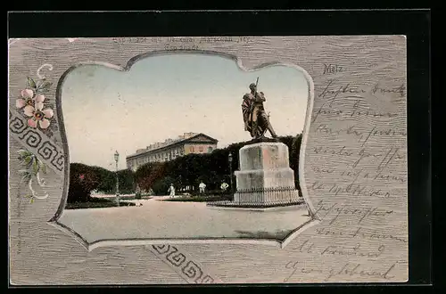 AK Metz, Esplanage mit Denkmal Marschall Ney