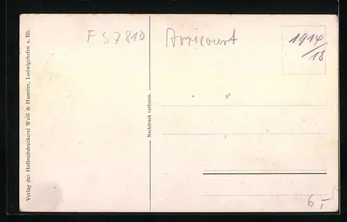 AK Elfringen, Strassenpartie im Ort