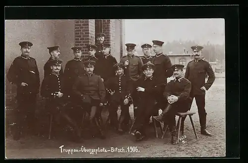 AK Bitsch, Truppen-Übungsplatz 1906