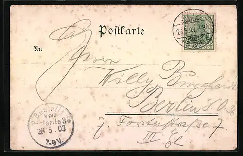 Lithographie St. Privat, Denkmal d. I. Garde-Regt. z. Fuss, enthüllt 1899 v. Kaiser Wilhelm II.