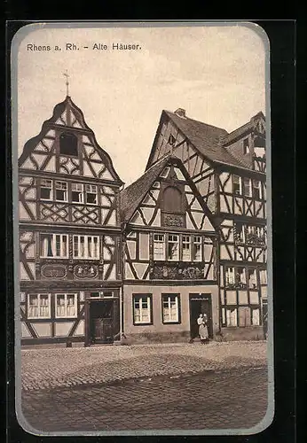 AK Rhens /Rh., Alte Häuser