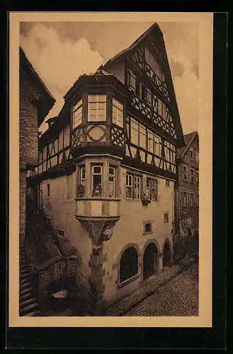 AK Hirschhorn a. N., Altes Patrizierhaus aus dem 16. Jahrhundert