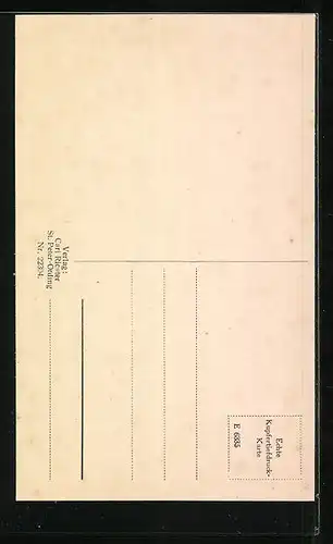 AK St. Peter /Nordsee, Kirche mit Umgebung