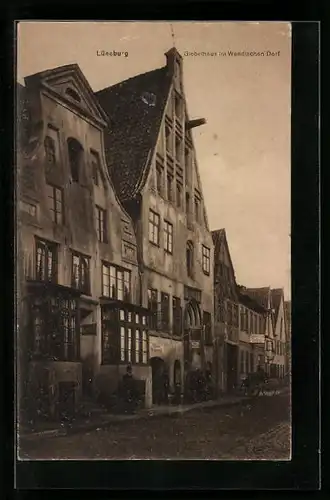 AK Lüneburg, Giebelhaus im Wendischen Dorf