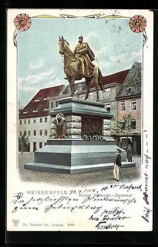AK Weissenfels, Kaiser-Wilhelm-Denkmal
