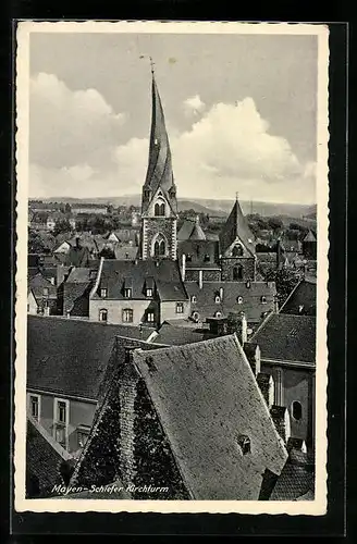 AK Mayen, Schiefer Kirchturm