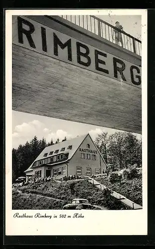 AK Rimberg, Autobahn-Raststätte und Brücke