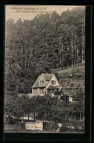 AK Auerbach a. d. B., Villa Friedrichs Ruhe