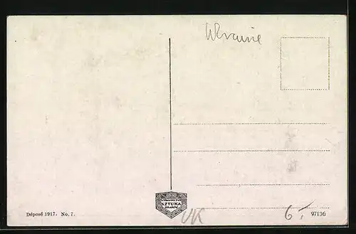 AK Stanislau, Totalansicht mit Park und Strasse