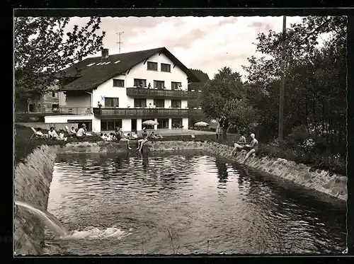 AK Säckingen, Wickartsmühle, Jugendkurheim mit grossem Bad