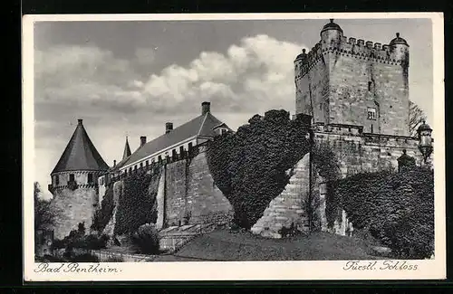 AK Bad Bentheim, Fürstl. Schloss mit Turm