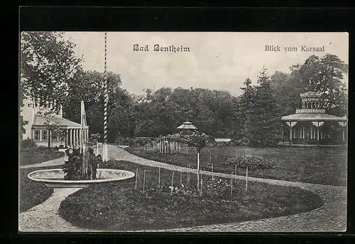 AK Bad Bentheim, Blick vom Kursaal in den Park