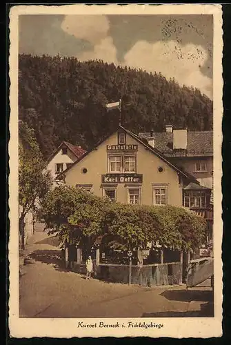 AK Berneck i. Fichtelgebirge, Gaststätte Karl Oetter