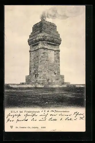 AK Silk bei Friedrichsruh, Bismarcksäule