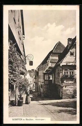 AK Wimpfen a. Neckar, Klostergasse