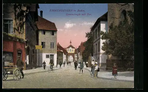 AK Emmendingen i. B., Lammstrasse mit Tor