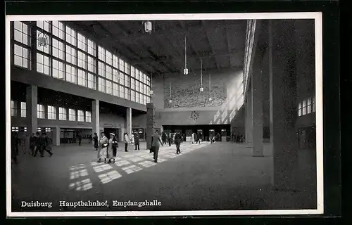 AK Duisburg, Hauptbahnhof, Empfangshalle