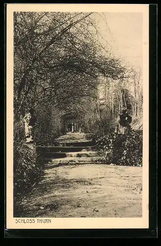 AK Heroldsbach, Park vom Schloss Thurn