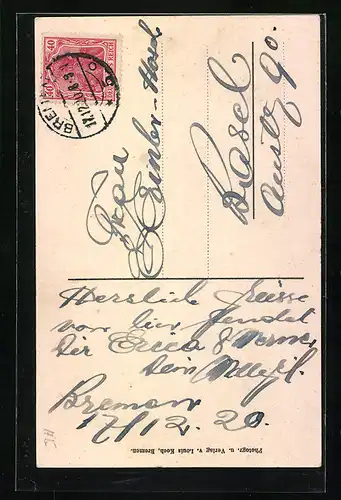 AK Bremen, Fassade des Essighauses, Esszimmer