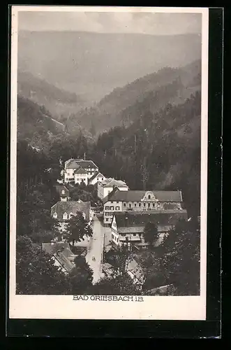 AK Bad Griesbach i. B., Ortsansicht aus der Vogelschau