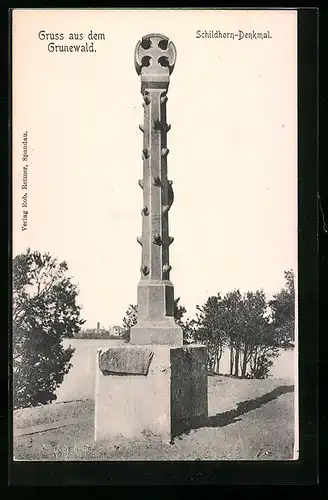 AK Berlin-Grunewald, Schildhorn-Denkmal