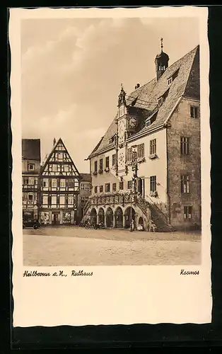 AK Heilbronn a. N., Blick auf Rathaus